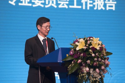 广东省有色金属学会铝加工专业委员会卢继延先生在开幕式上致辞。